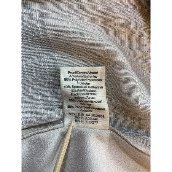 Liberty Garden Sleeveless Top Women Large Neutral Embellished Flowers Faux Suede - Picture 9 of 13